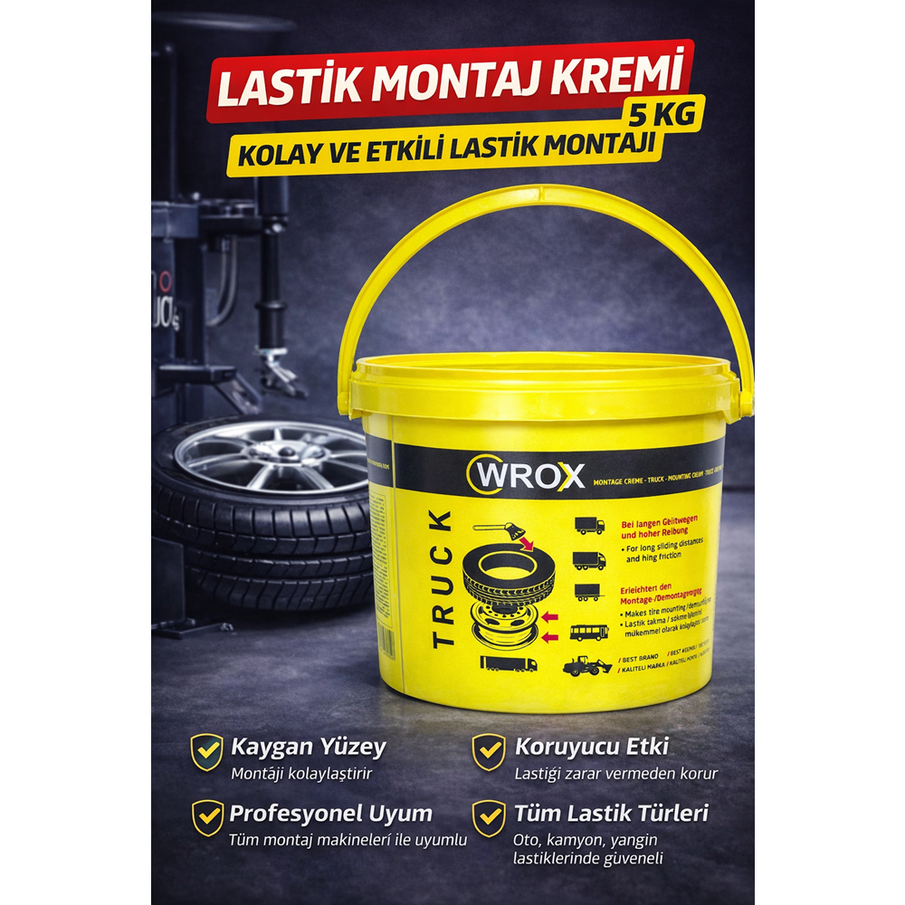 KREM WROX MONTAJ SARI 5 KG.