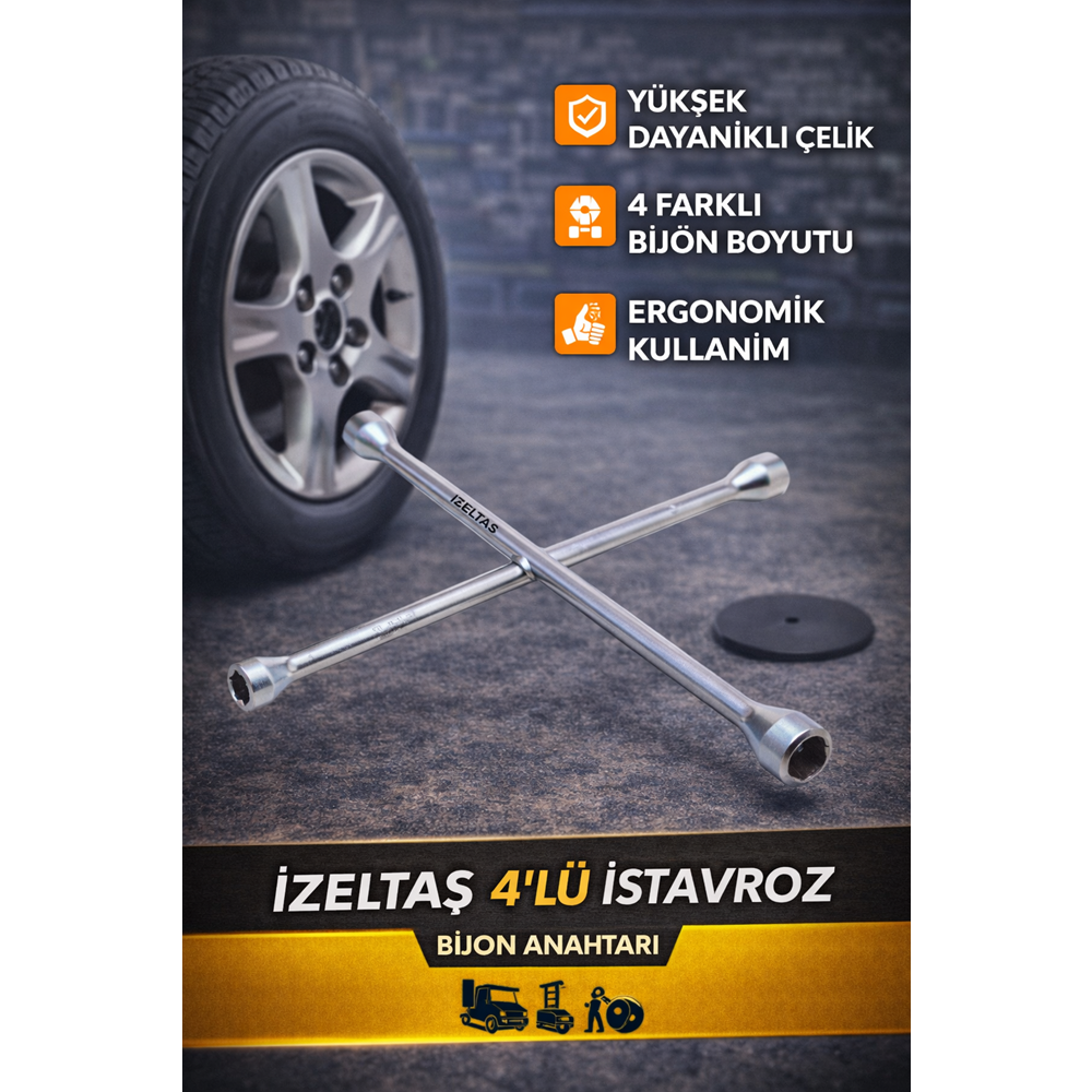 BİJON ANAHTARI İZELTAŞ 4'LÜ İSTAVROZ