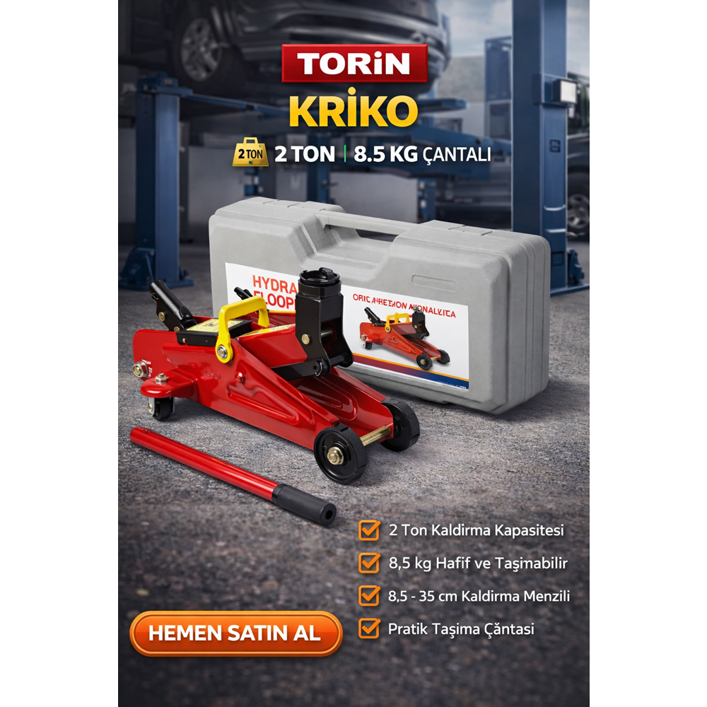 KRİKO TA820012S TORIN 2 TON 8,5 KG.ÇANTALI