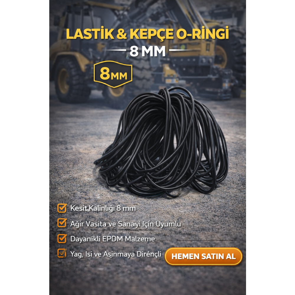 KEPÇE ORİNGİ 8 MM.