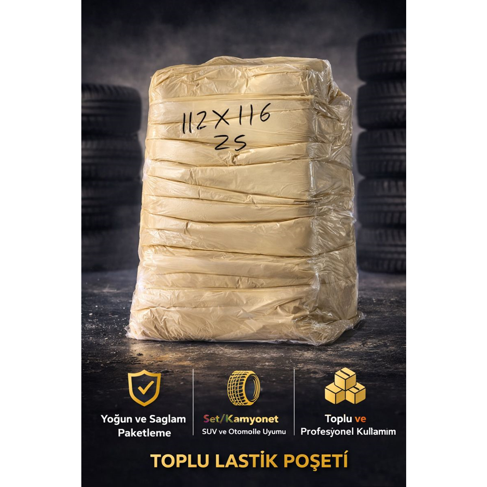 BASKISIZ LASTİK POŞETİ 25 KG