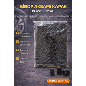 SİBOP AKSAMI KAPAK PLASTİK SİYAH