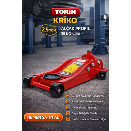 KRİKO T830018 TORIN 2,5 TON 35 KG.ALÇAK PROFİL