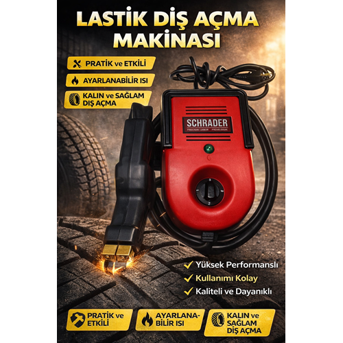 DİŞ AÇMA MAKİNESİ - SCHRADER - KIRMIZI