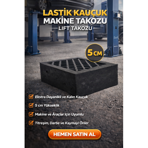 LASTİK KAUÇUK MAKİNE TAKOZU 5 CM