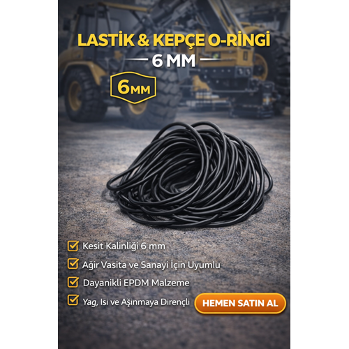 KEPÇE ORİNGİ 6 MM.